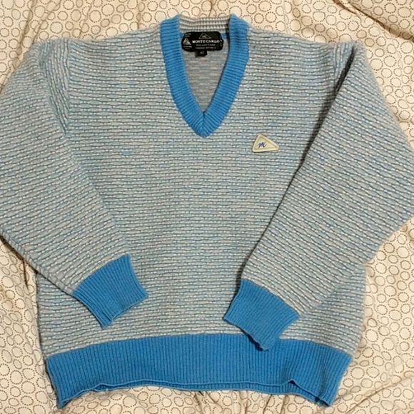 Monte Carlo blue children's sweater - Picture 1 of 5